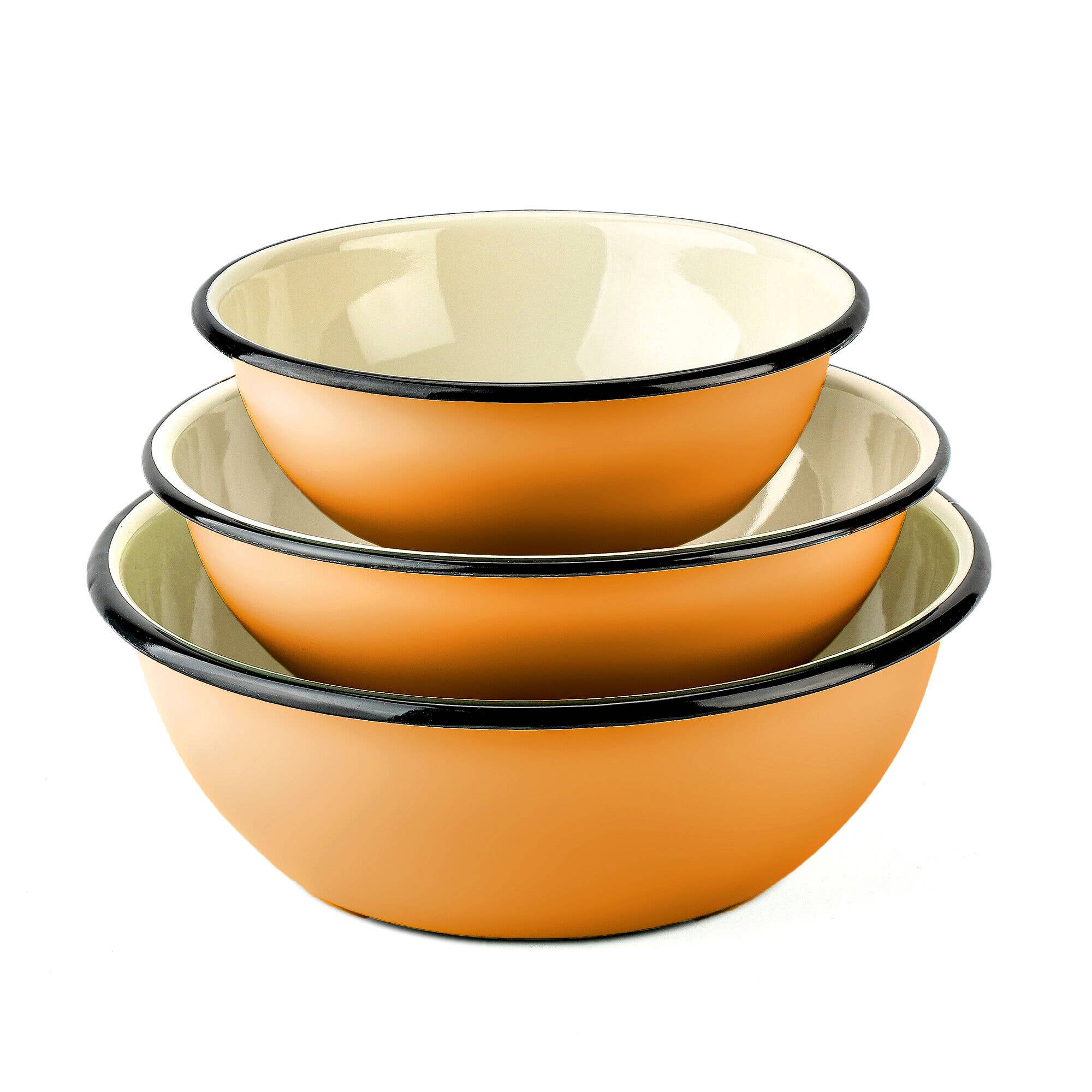 STP - Mustard Enamel Bowl Set of 3
