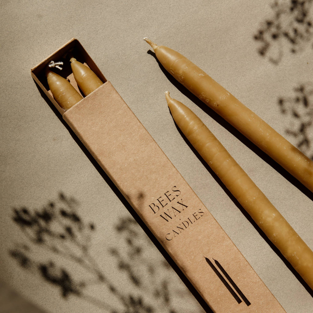 Beeswax Taper Candles