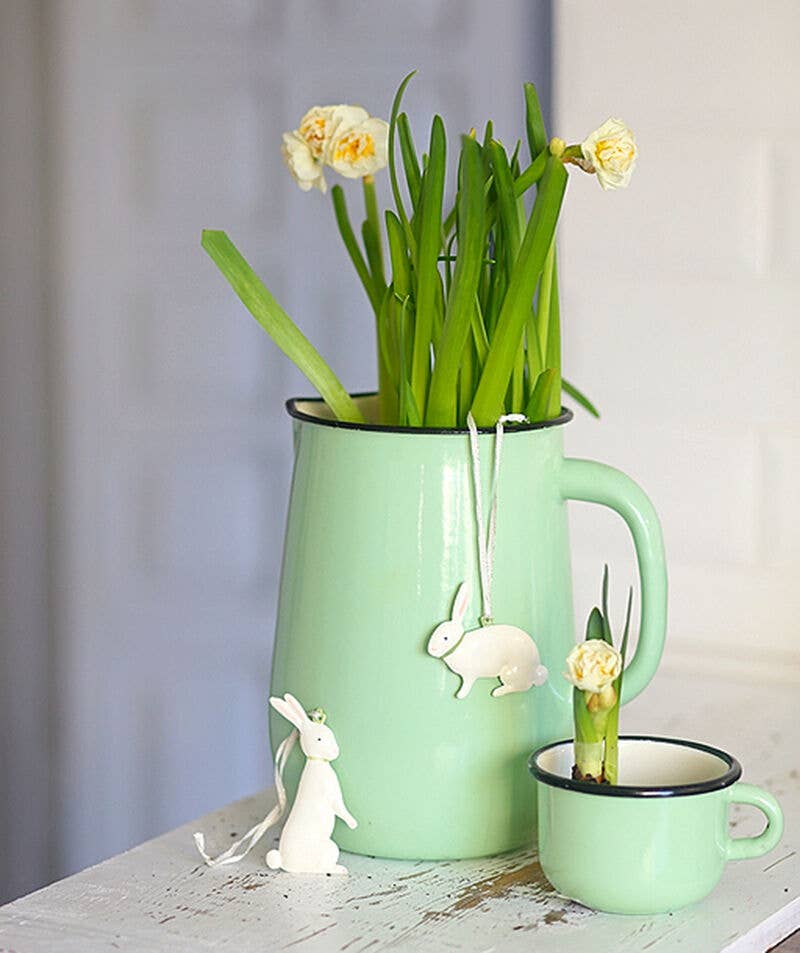 STP - Mint Coolness Vintage Enamel Jug Pitcher