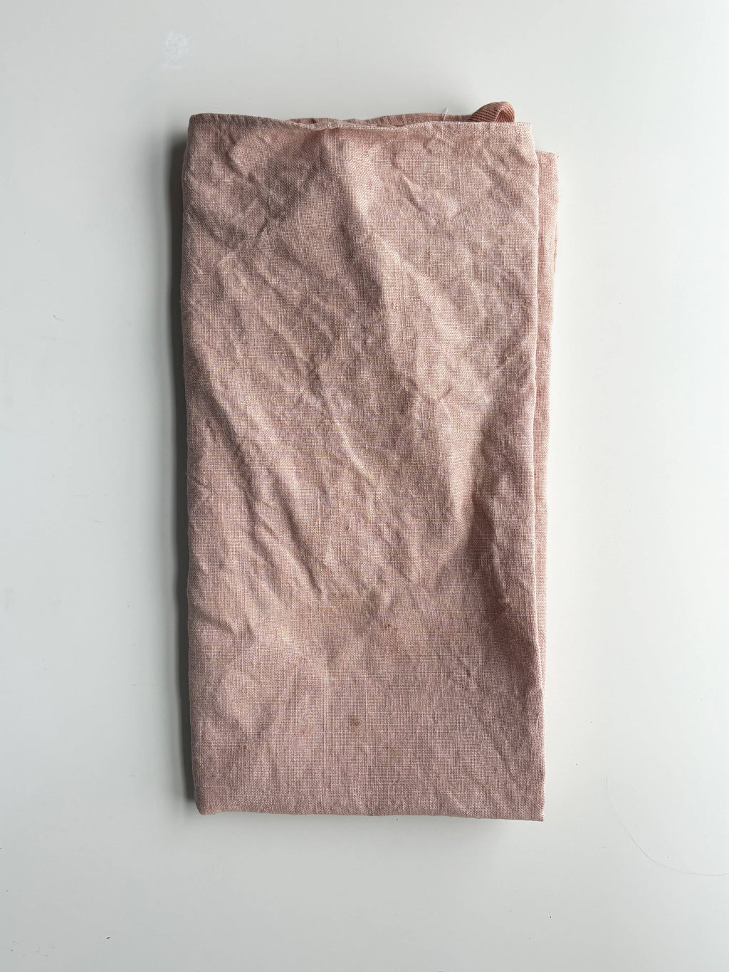 Naturally Dyed Linen Tea Towels: Green