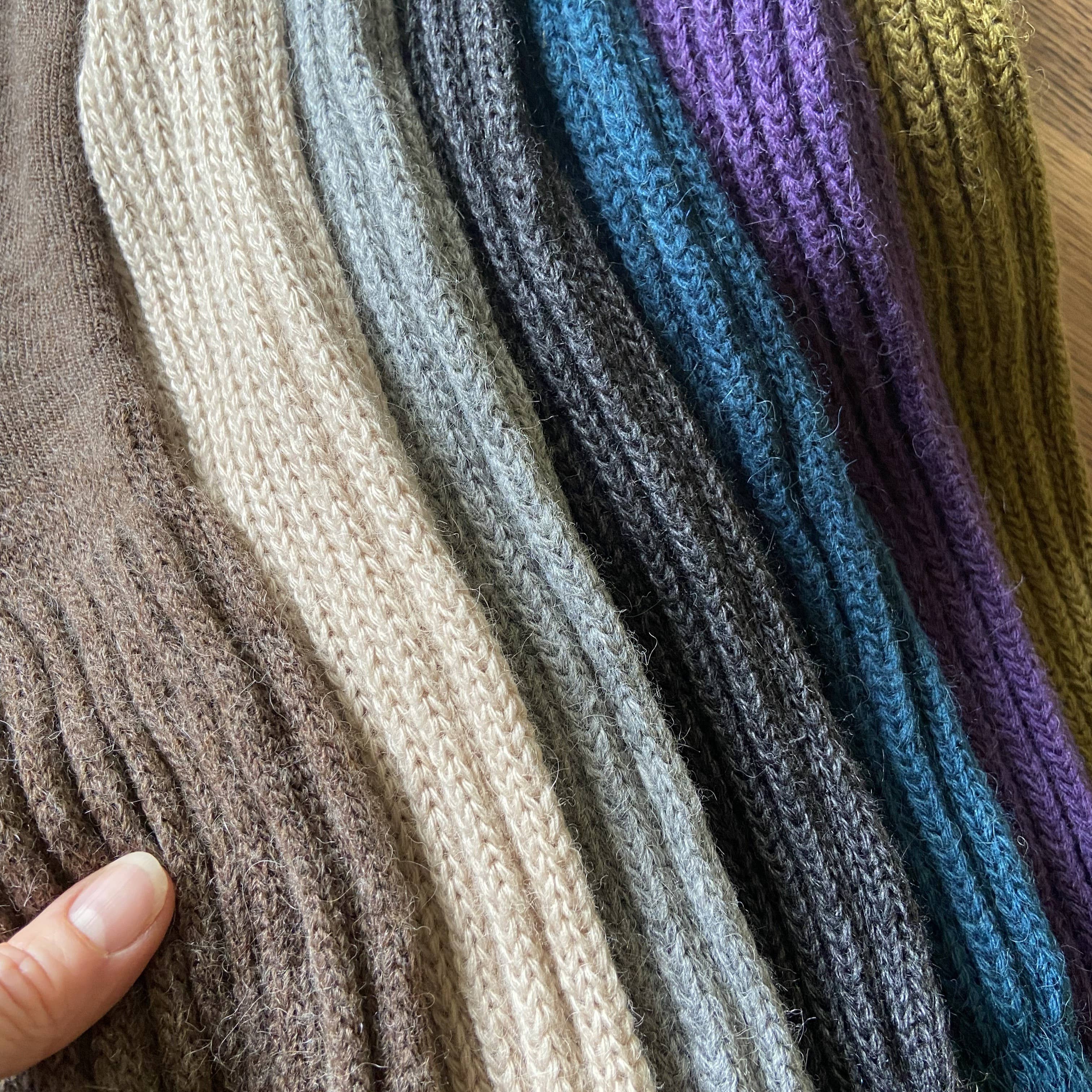 Super Long Alpaca Chunky Rib Socks